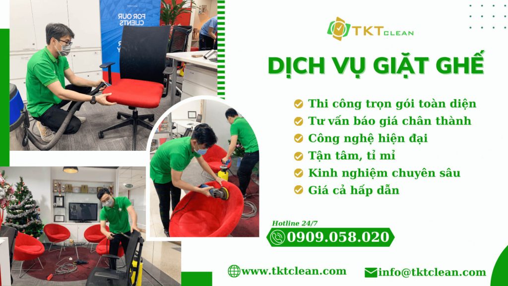 dịch vụ giặt ghế TKT Clean
