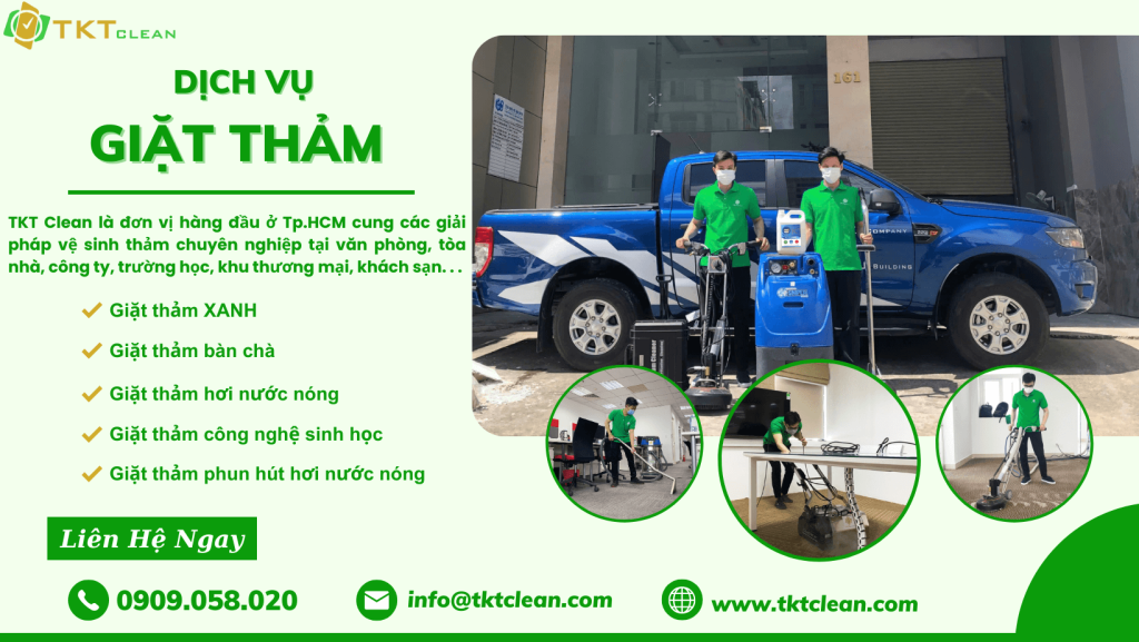 dịch vụ giặt thảm TKT Clean