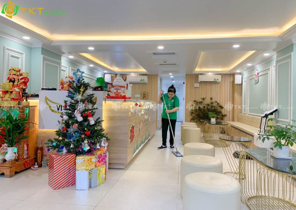 ve sinh van phong nho