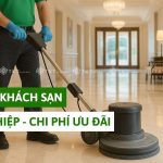 vệ sinh sàn khách sạn