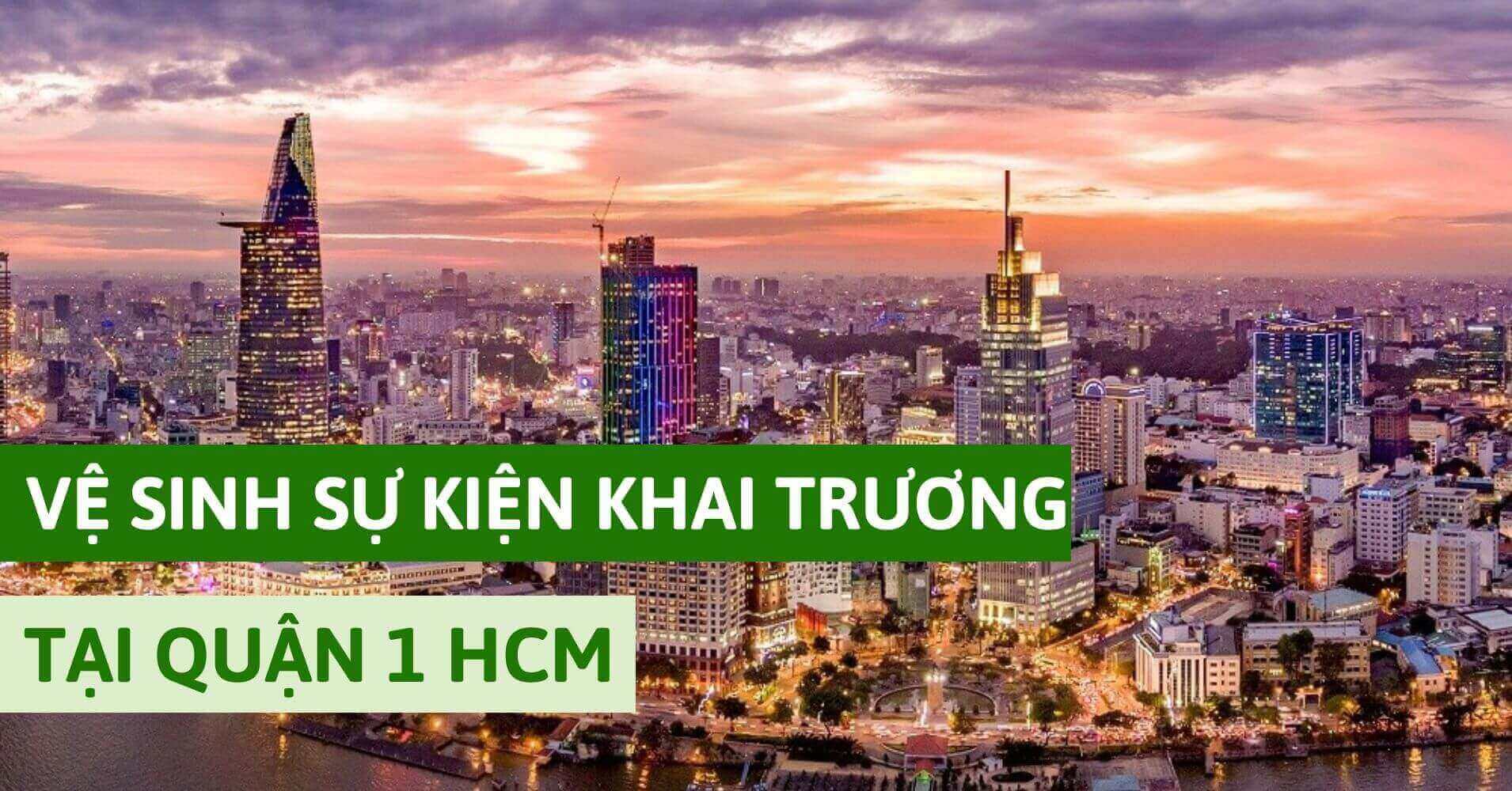 vệ sinh sự kiện khai trương
