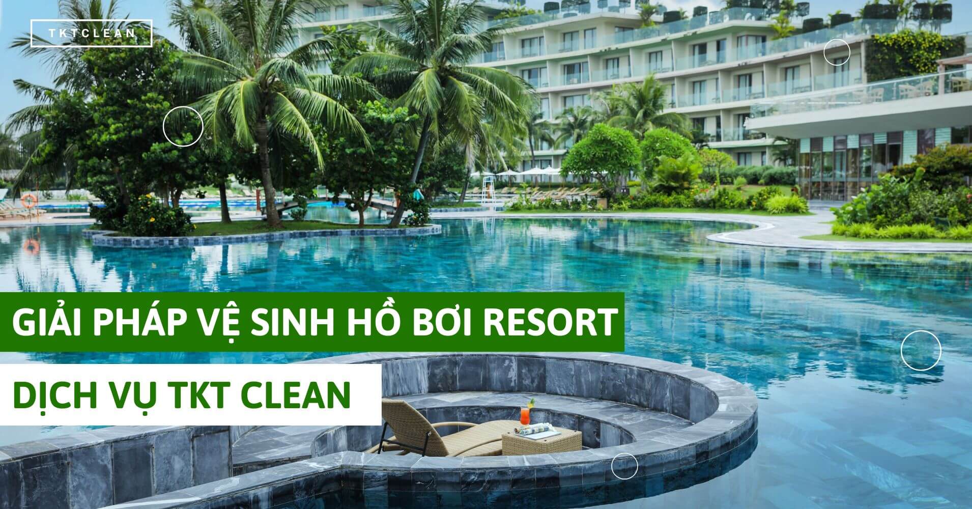 banner ve sinh ho boi resort