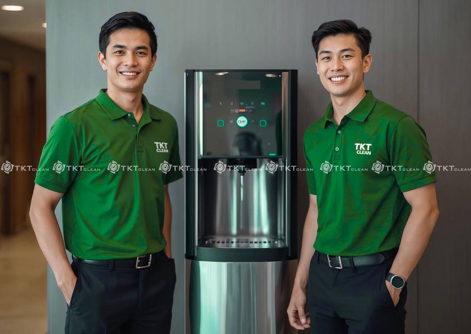 nhan vien tktclean ve sinh may loc nuoc